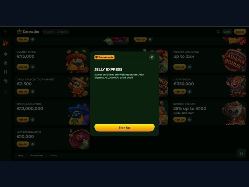 Rejestracja w Casinacho Casino (Nacho Casino): konto, aktywacja bonusu, weryfikacja KYC i panel gracza