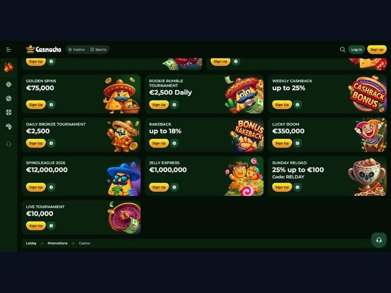 Turnieje Casinacho Nacho Casino a cashback — czy można korzystać jednocześnie